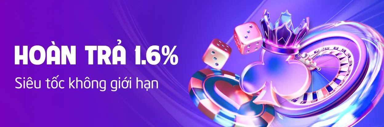S88 S88VIP hoàn trả hàng ngày cho cược Thể Thao, Live Casino và Game với tỷ lệ cao đến 1.6%.
